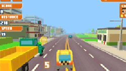 Pixel Road Taxi Depot